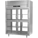 Victory RS-2D-S1-EW-PT-HG-HC 2-Section Wide Pass-Thru Refrigerator w/ 8 Glass Swing Half Doors, Stainless Steel, 53 cu. ft. 1 image