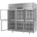 Victory RS-3D-S1-HG-HC 78" 3-Section Reach-In Refrigerator w/ 6 Glass Swing Half Doors, Stainless Steel, 68 cu. ft. 5 image