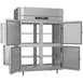 Victory RSA-2D-S1-EW-PT-HD-HC 2-Section Wide Pass-Thru Refrigerator w/ 8 Solid Swing Half Doors, Aluminum Interior, 53 cu. ft. 4 image
