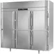 Victory RSA-3D-S1-EW-PT-HD-HC 3-Section Wide Pass-Thru Refrigerator w/ 12 Solid Swing Half Doors, Aluminum Interior, 80 cu. ft. 1 image