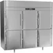 Victory RSA-3D-S1-EW-PT-HD-HC 3-Section Wide Pass-Thru Refrigerator w/ 12 Solid Swing Half Doors, Aluminum Interior, 80 cu. ft. 3 image
