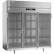 Victory RSA-3D-S1-G-HC 78" 3-Section Reach-In Refrigerator w/ 3 Glass Swing Full Doors, Aluminum Interior, 68 cu. ft. 3 image