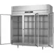 Victory RSA-3D-S1-G-HC 78" 3-Section Reach-In Refrigerator w/ 3 Glass Swing Full Doors, Aluminum Interior, 68 cu. ft. 5 image