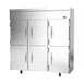 Victory VERSA-3D-HD-HC 78" 3-Section Reach-In Refrigerator w/ 6 Solid Half Doors, Aluminum Interior, 71.5 cu. ft. 3 image