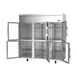 Victory VERSA-3D-HG-HC 78" 3-Section Reach-In Refrigerator w/ 6 Glass Half Doors, Aluminum Interior, 71.5 cu. ft. 5 image