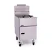 Pitco VF-65S 19" Full Pot Floor Model Gas Fryer w/ 65 lbs Capacity, 2 Twin Baskets, Millivolt Control 1 image