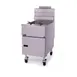 Pitco VF-65S 19" Full Pot Floor Model Gas Fryer w/ 65 lbs Capacity, 2 Twin Baskets, Millivolt Control 4 image