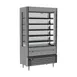Beverage Air VMHCSL-18-1-G 47" Gray Vuemax Slim Open Air Merchandiser, 5 Shelves, Vertical Case, 23 cu. ft. 1 image