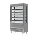 Beverage Air VMHCSL-18-1-G 47" Gray Vuemax Slim Open Air Merchandiser, 5 Shelves, Vertical Case, 23 cu. ft. 2 image