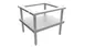 Venancio USA ESL36 Equipment Stand, 36"W, Open Top, Undershelf, Stainless Steel 1 image