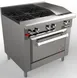 Venancio USA G36ST-24B12G 36" Gas Restaurant Range w/ (4) Open Burners, 12" Griddle Right, (1) Standard Oven, 148.000 BTU  1 image