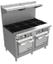 Venancio USA G602ST-60B 60" Gas Restaurant Range w/ (10) Open Burners, (2) Standard Ovens, 285.000 BTU 1 image