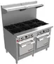 Venancio USA G722ST-72B 72" Gas Restaurant Range w/ (12) Open Burners, (2) Standard Ovens, 334.000 BTU 1 image