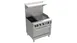 Venancio USA PRM36G-ST 36" Gas Restaurant Range w/ (2) Open Burners, 24" Griddle Right, (1) Standard Oven, 151.000 BTU 1 image