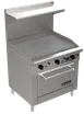 Venancio USA R36CO-36T 36" Gas Restaurant Range, 36" Full Griddle w/ Thermostatic Controls, (1) Convection Oven, 110.000 BTU 1 image