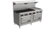 Venancio USA R722ST-24B48G 72" Gas Restaurant Range w/ (4) Open Burners, 48" Griddle Right, (2) Standard Ovens, 240.000 BTU 1 image