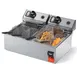 Vollrath 40708 Split Pot Countertop Electric Fryer w/ 4 Small Baskets, 20-Lb. Capacity, 208/240V 6 image