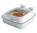 Vollrath 46134 Intrigue Chafer, 6 Qt (5.8L), 18/8 Stainless, Food/Water Pans, Cover, 45°/90° Hinge 1 image