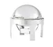 Vollrath 46265 NY, NY Chafer – 6qt Round, 18/8 SS, Brass, Rack+Cover WP, SPV Pan/Fuel 19"×19"×18½" 1 image