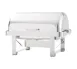 Vollrath 46350 Avenger Chafer - Roll-Top 9-Qt, 18/8 Stainless Steel, Rectangular, 17"x25"x16" 1 image