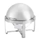 Vollrath 46360 Avenger Economy Chafer – Roll‑Top 6‑Qt, 18/8 Stainless Steel, 90° Open – 18½"×18" 1 image