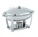 Vollrath 46500 Orion Oval Chafer, 6‑Qt 5.7L 18/8 SS Stand/Holder, Pans, Cover Set 21.8x17.5x13.4" 1 image