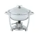 Vollrath 46502 Orion Round Chafer, 6-Qt (5.7 L) Steel,, 19" x 19-¼" x 13½" With Stand 1 image