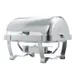 Vollrath 46520 Orion Chafers 9‑Qt 18‑10 SS,90° Cover Water/Food Pans,2 Fuel Holders25"W×16"D×17"H 1 image