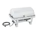 Vollrath 46529 Orion Roll Top Chafer, 9‑Qt Stainless, 120V 450W PTC Heater 17×25×16" Stand/Pans 1 image
