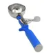 Vollrath 47143 Disher, Bowl, Size 16, 2 Oz, 2-3/16" Dia., Stainless Steel, Blue Plastic Handle 1 image