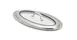 Vollrath 49442C Miramar Lid, 16" x 9" x 2-1/2", Oval, Stainless Steel, Riveted Handles 1 image