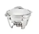 Vollrath 49521 Maximillian Steel Chafer, 4.7 Quart (4L), 18-8 Stainless Steel, 15" x 15" x 11-1/2" 1 image