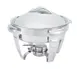 Vollrath 49522 Maximillian Steel™ Chafer, Round, 6.0 Quart, 18-8 Stainless, 18" Diameter, 13" High 1 image