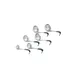 Vollrath 4970120 Ladle, 1 Oz, 1-27/32" Bowl, 6" Kool-Touch Handle, 18/8 Steel, Antimicrobial 1 image