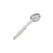 Vollrath 6422335 Spoodle® Perforated Oval Bowl, 3 oz, 18/8 Stainless Steel, Ivory Handle, 13½" L 1 image