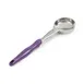 Vollrath 6433480 Spoodle, 4 oz, 18/8 Stainless Steel, Purple Handle, 13-5/16" Length 1 image