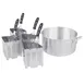 Vollrath 682114 Wear-Ever Steamer/Boiler Set, 18.5 qt Pot & Four 3 qt Inset Pans, NSF, Made in USA 1 image