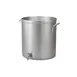 Vollrath 68681 80‑Qt Stock Pot with Faucet, 2 ga Aluminum, Natural,18" Dia, 18 3⁄16" Depth 1 image