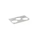 Vollrath 72228 Adapter Plate, Stainless, 3 Round 6-1/2" Dia. Inset Holes, Fits 78164 Wells 1 image