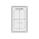Vollrath 8240514 Miramar Template, 1 Rectangle Pan, Stainless Steel 12‑Gauge, NSF, USA 1 image