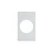 Vollrath 8242120 Miramar Template, White Stone Resin, 21-1/8" x 12-3/4", 1 Large Round Cutout 1 image