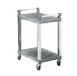 Vollrath 97101 2 Shelf Open Utility Cart w/ Chrome Uprights and 200 lbs. Capacity 1 image