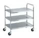 Vollrath 97105 Stainless Steel 3 Shelf Utility Cart w/ 400 lb Capacity - 24" x 16" x 36-1/2" 1 image