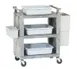Vollrath 97111 Gray 3 Shelf Enclosed Utility Cart w/ 200 lbs. Capacity 1 image