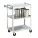 Vollrath 97120 Stainless Steel 3 Shelf Utility Cart w/ 300 lb Capacity - 27 1/2" x 15 1/2" x 33" 1 image