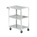 Vollrath 97121 Stainless Steel 3 Shelf Utility Cart w/ 300 lb Capacity - 30-1/2" x 18-1/2" x 32" 1 image