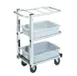 Vollrath 97186 Three-Shelf Cantilevered Bussing Cart - 26.62 x 15.75 x 34.5 1 image