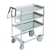 Vollrath 97203 Heavy-Duty Stainless Steel 3-Shelf Utility Cart w/ 23" x 35" Shelves 1 image