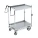 Vollrath 97205 Heavy-Duty Stainless Steel 2-Shelf Utility Cart w/ 20" x 30" Shelves 1 image