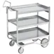 Vollrath 97211 Heavy-Duty Stainless Steel 3 Shelf Utility Cart - 42.25 x 21.14 x 42.03 1 image